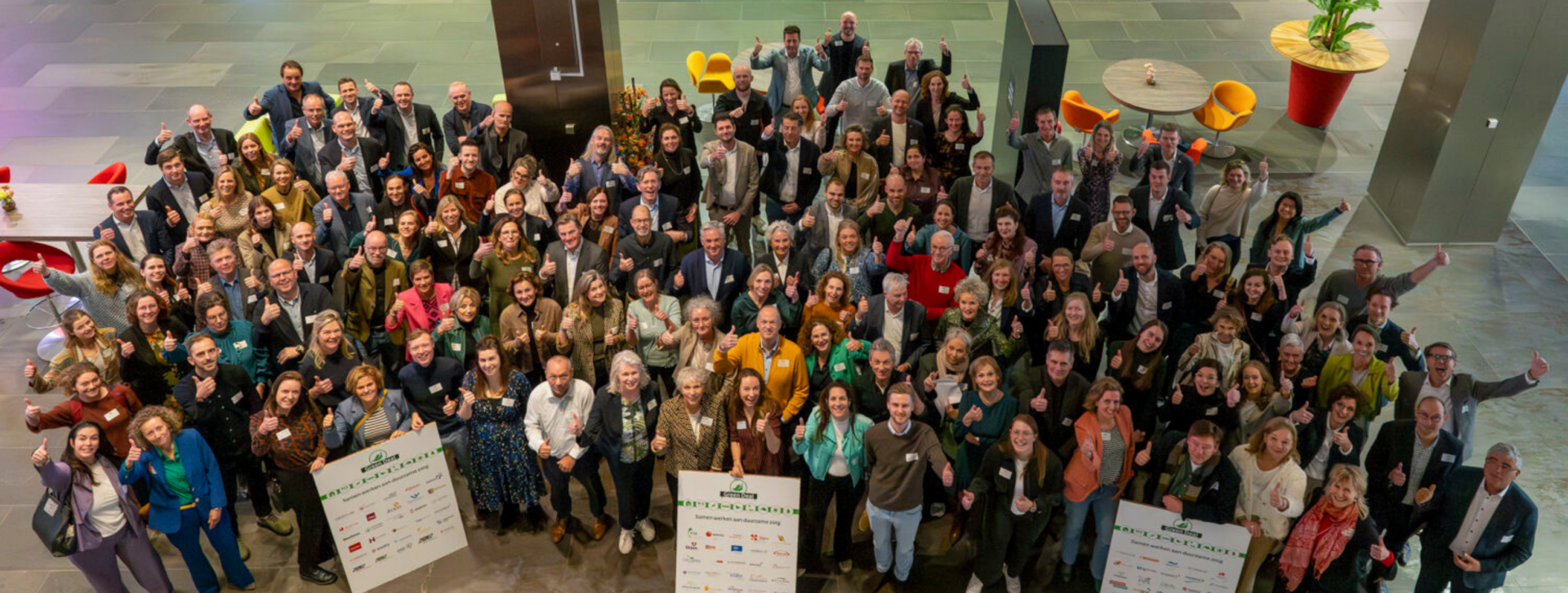 Ondertekening van de Green Deal Duurzame Zorg door Albron tijdens een landelijk duurzaamheidsinitiatief